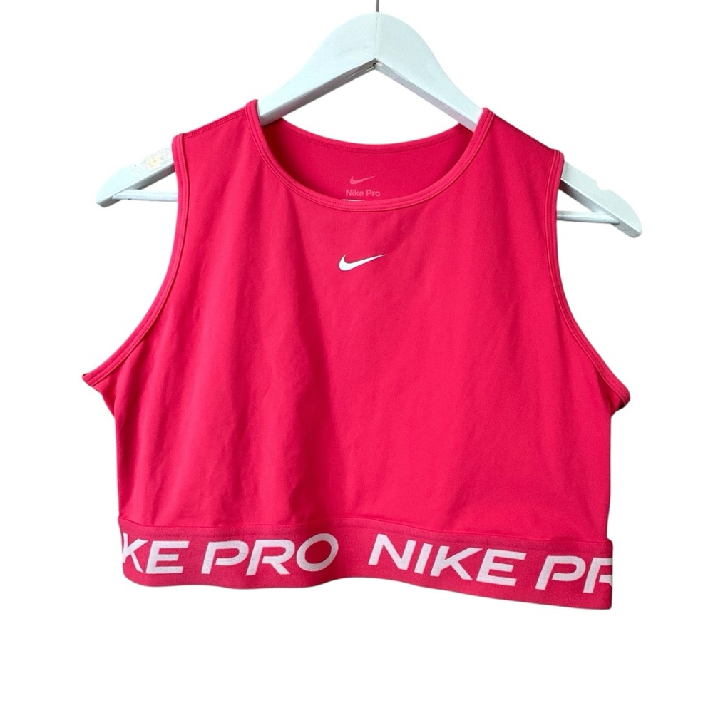 Nike Pro Dri Fit Salmon Pink Sports Bra Women Sz L